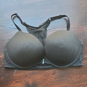 Body by Victoria's Secret Black Lace Racerback Push-Up Bra 38D